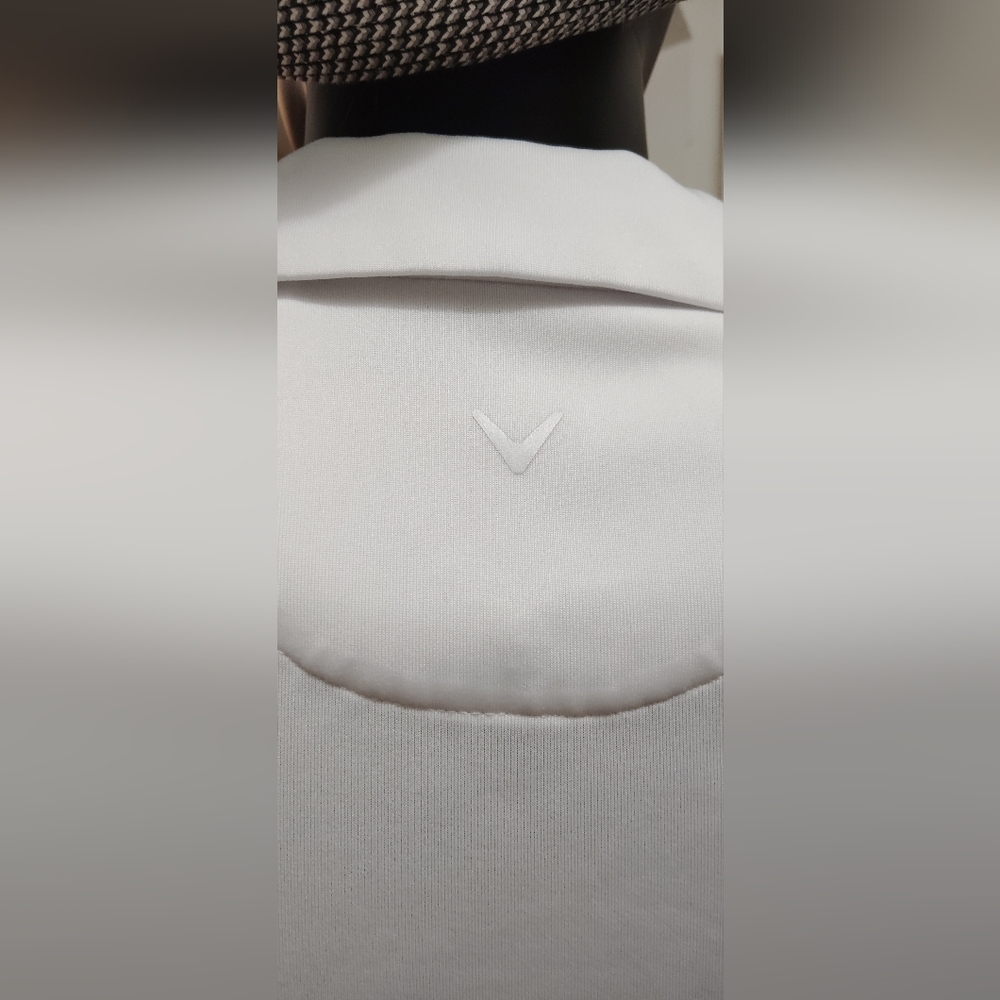 Callaway Women's White Zip-Up Sleeveless Blouse - Picture 6 of 8